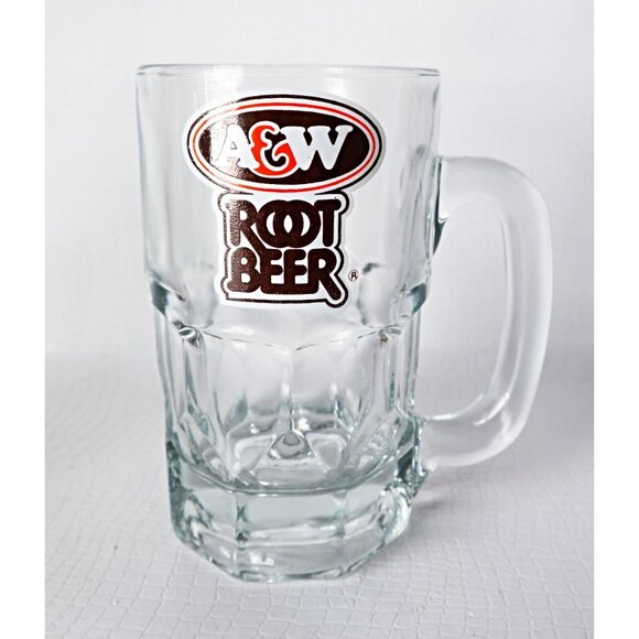 2 A&W Root Beer Mugs Advertising 1980's Vintage Barware - Picture 3 of 6
